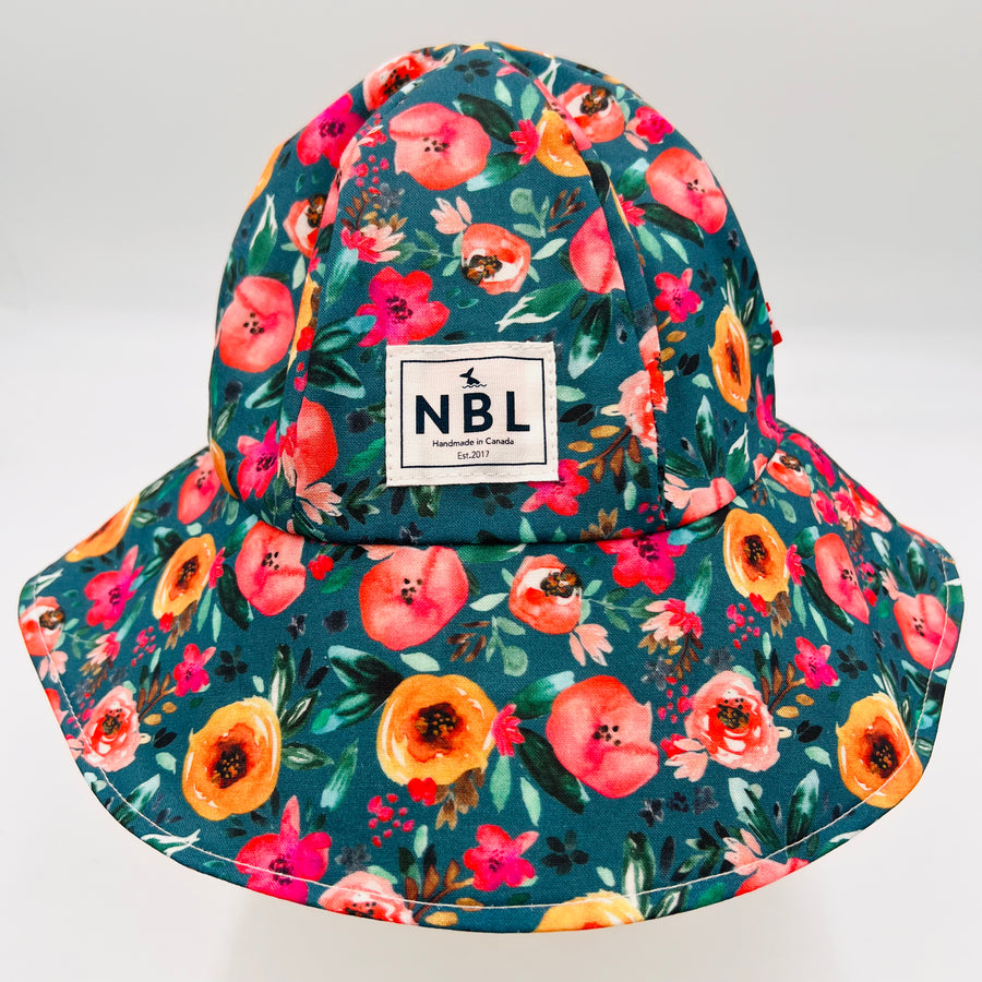 Summer Hat (Teal Floral)