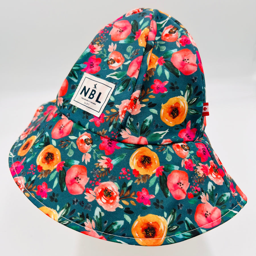 Summer Hat (Teal Floral)