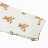 Vintage Bear Bamboo Footed Sleeper - Lulujo