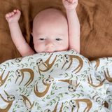 Cotton Muslin Swaddle (Sloth)