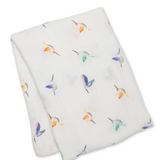 Cotton Muslin Swaddle (Hummingbird)
