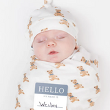 Hat & Swaddle Sets (Vintage Teddy)