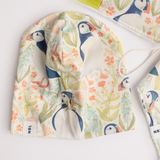 Beanie Hat (Puffins in Wildflowers)