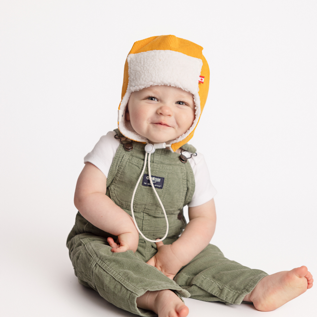 Pilot Hat (Mustard Corduroy)