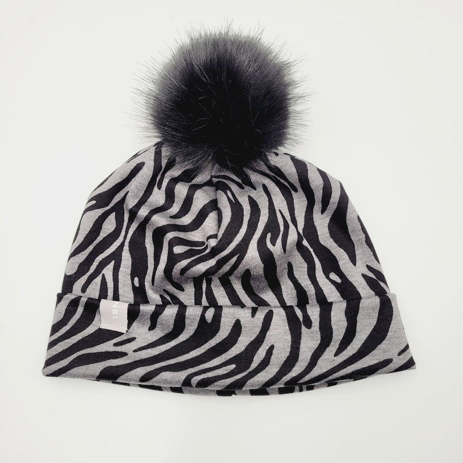 Adult Beanie Hat (Zebra)
