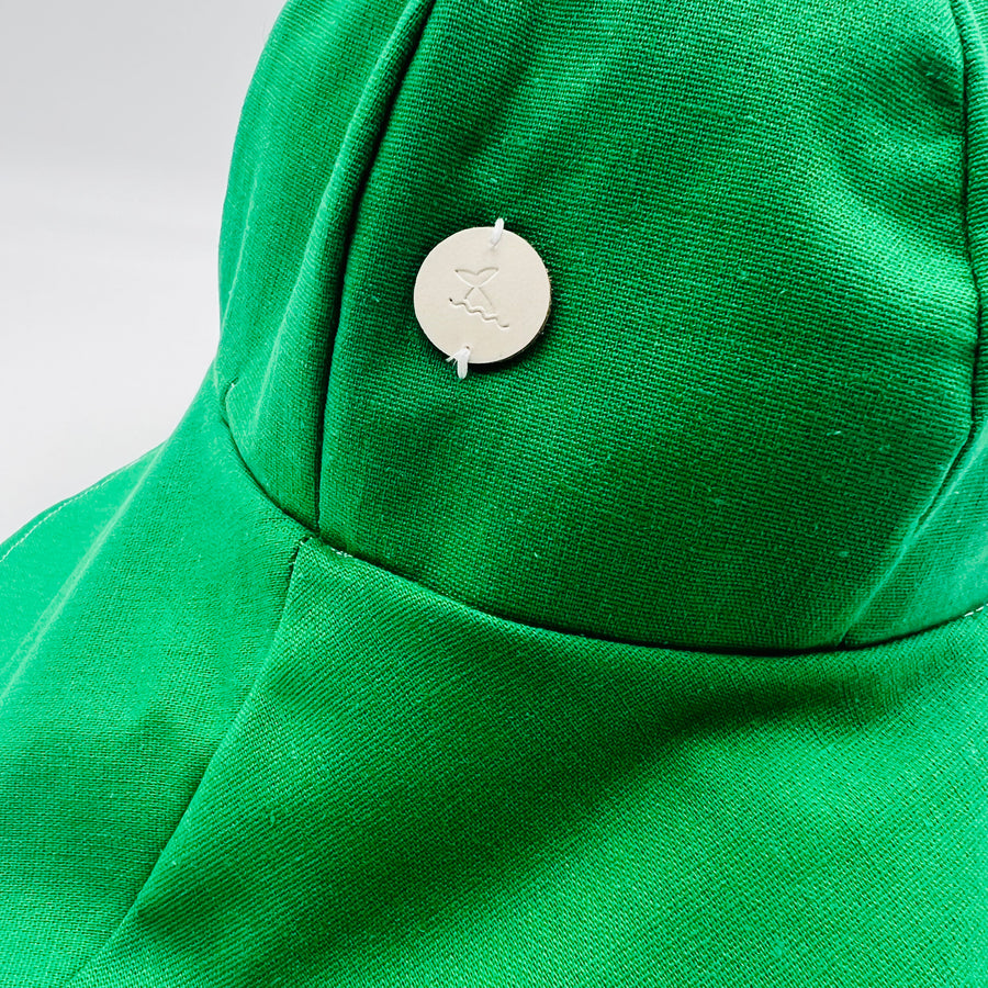 Adult Summer Hat (Green Linen)