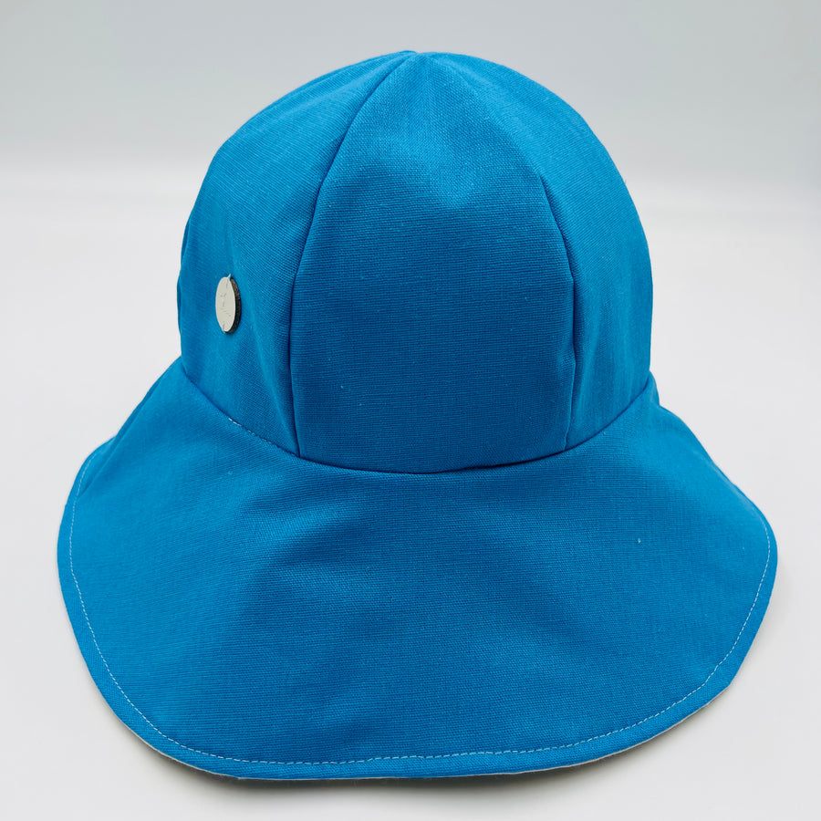 Adult Summer Hat (Blue Linen)