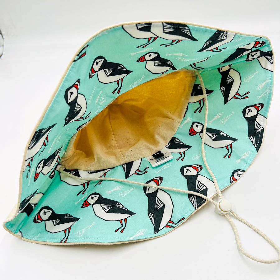 Adult Summer Hat (Mint Puffin)