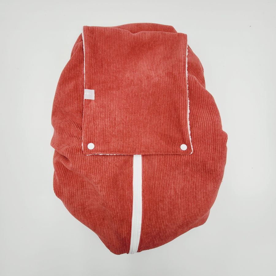 Car Seat cover Winter (Brick Red Corduroy)