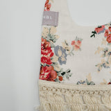 Boho Bib with Trim (Red Rose)