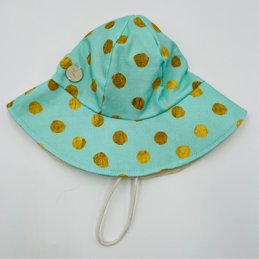 Summer Hat (Mint dots)