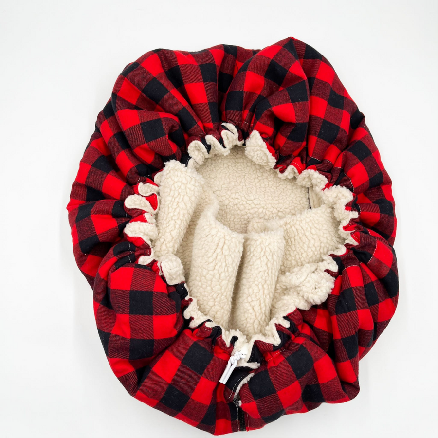 Car Seat Cover Winter Buffalo Plaid Newbornlander