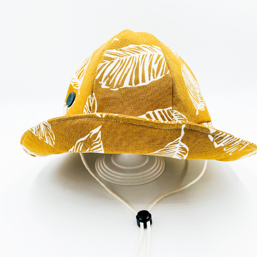 Summer Hat Linen (Mustard Leaf)