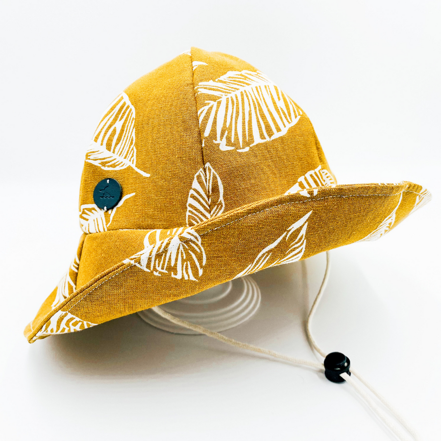 Summer Hat Linen (Mustard Leaf)