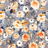 Pilot Hat (Peach Floral)
