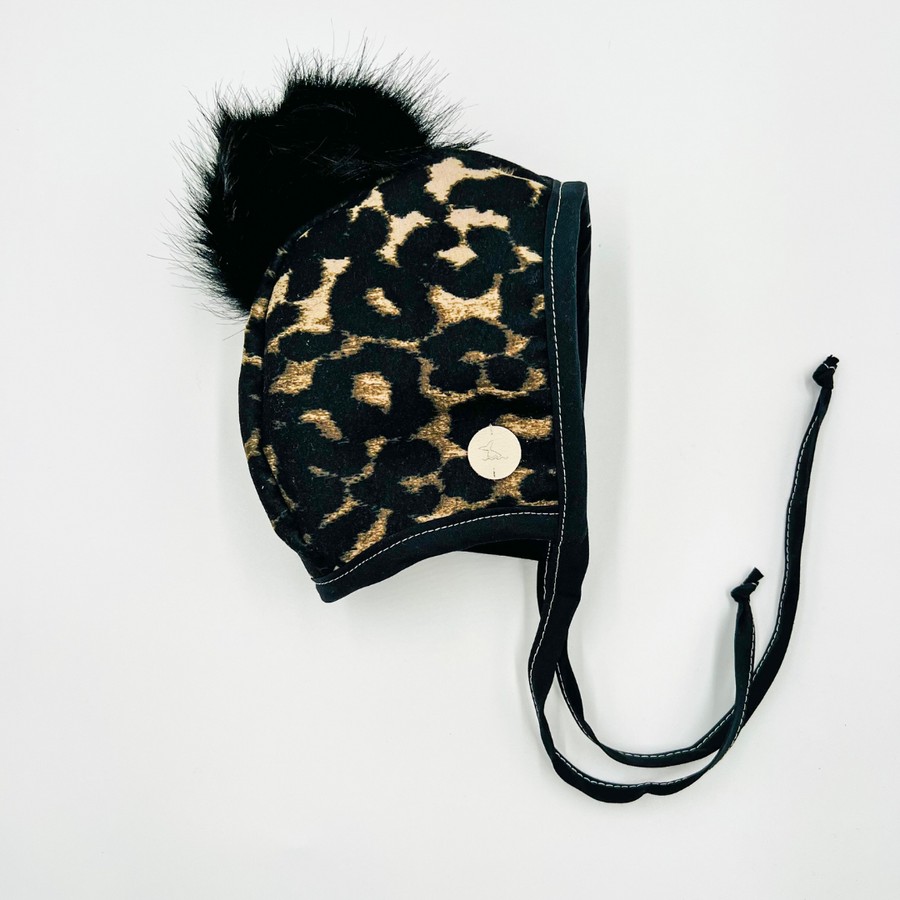 Bonnet Pompom (Leopard)
