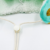 Pilot Hat (Dots Gold Mint)