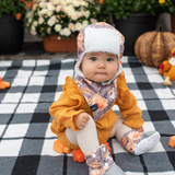 Pilot Hat (Peach Floral)