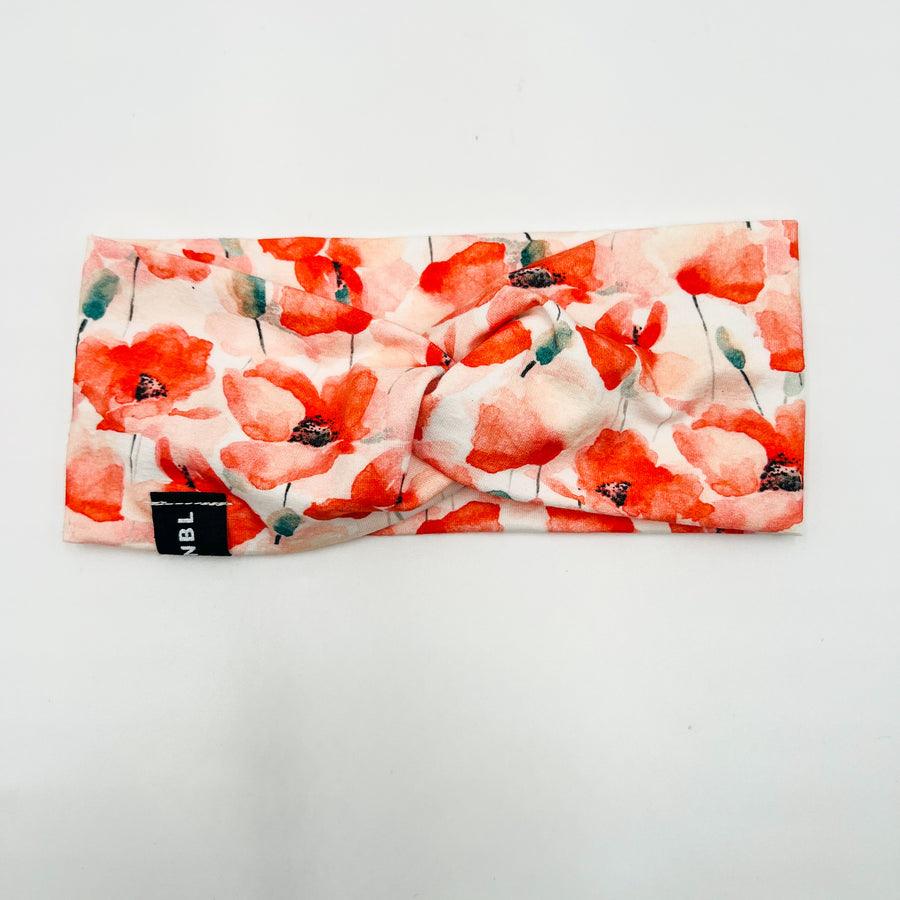 Adult Knot Headband  (Poppy)