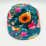 Baseball Cap (Teal Floral)