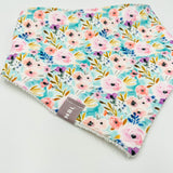 Bandana Bib (Floral Pastel)