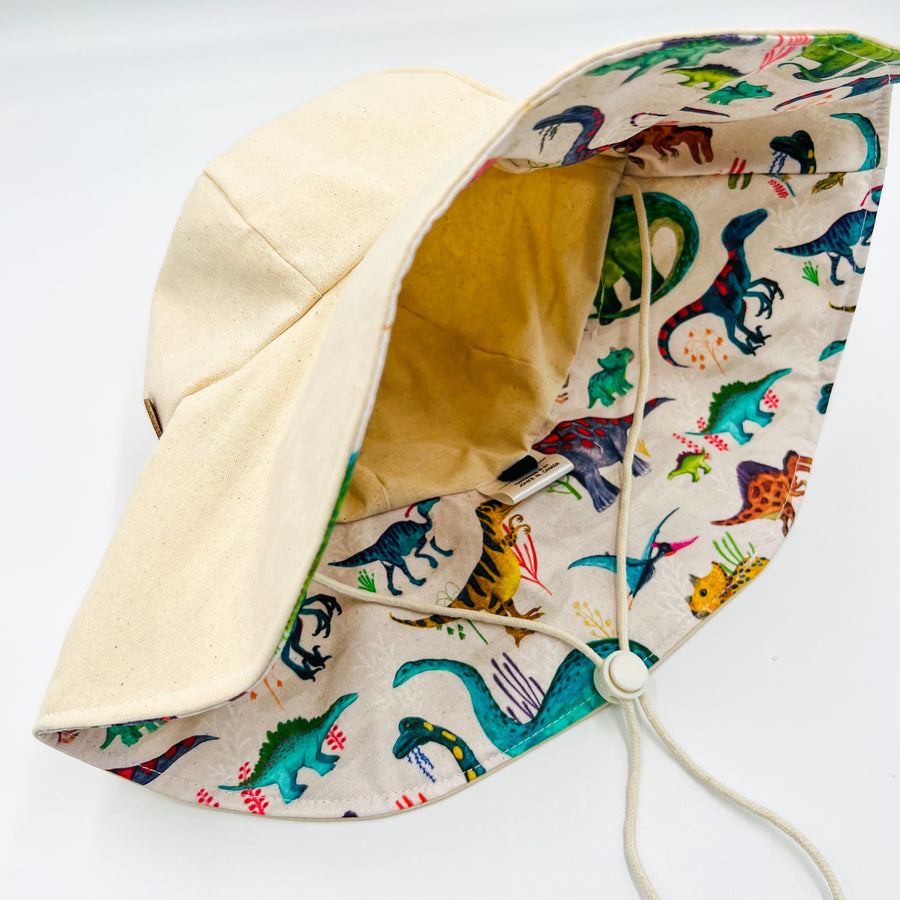 Mommy and Me, Adult Summer Hat (Dinosaurs)
