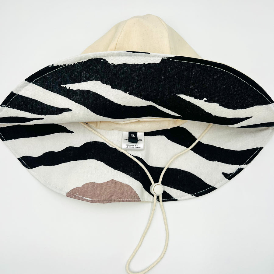 Mommy and Me, Adult Summer Hat (Zebra)