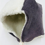 Pilot Hat (Grey Corduroy)