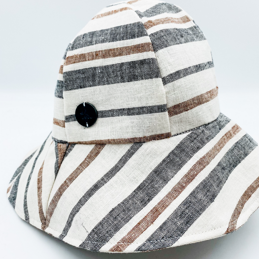 Summer Hat Linen (Color Stripe)